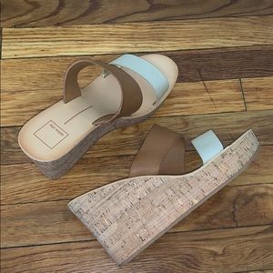 Dolce Vida pimms cork wedge sandals size 10